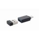 GEMBIRD KBS-ECLIPSE-M500 Backlight Pro Business Slim wireless desktop set, US layout, black - 43013