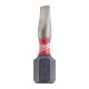 MILWAUKEE Udarni bitsevi SL SHOCKWAVE ojačani 1/4″ 0.6 x 4.5 x 25mm - 4932430901
