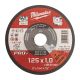 MILWAUKEE Tanka rezna ploča za metal PRO+ 125 x 1 x 22.2 mm - 4932451487