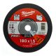 MILWAUKEE Tanka rezna ploča za metal PRO+ 180 x 1.5 x 22.2 mm - 4932451489