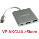 GEMBIRD A-CM-HDMIF-05 TYPE-C TO HDMI + USB3.0 + PD ALUMINIUM - 43124