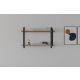 HANAH HOME Zidna polica Abat, braon/crna - 495SSE1101