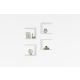 HANAH HOME Zidna polica Base, bela - 495SSE1106