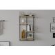 HANAH HOME Zidna polica Dodo, crna/braon - 495SSE1108