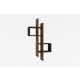 HANAH HOME Zidna polica Emse, braon/antracit - 495SSE1110