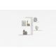 HANAH HOME Zidna polica Gami, bela - 495SSE1115