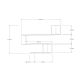HANAH HOME Zidna polica Penne, braon - 495SSE1147