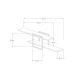 HANAH HOME Zidna polica Mono,svetlobraon - 495SSE1158