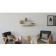 HANAH HOME Set zidnih polica Eldo 2/1, tamnobraon - 495SSE1170