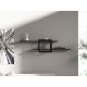HANAH HOME Zidna polica Mone, antracit/crna - 495SSE1179