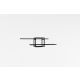 HANAH HOME Zidna polica Mone, antracit/crna - 495SSE1179