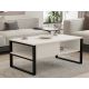 HANAH HOME Klub sto Devon, bela/crna - 495SSE1307