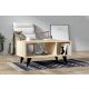 HANAH HOME Klub sto Clara, svetlobraon - 495SSE1317