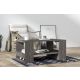 HANAH HOME Klub sto Iris, antracit - 495SSE1318