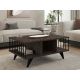 HANAH HOME Klub sto Bert, antracit - 495SSE1323