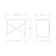 HANAH HOME Radni sto Addis, svetlo braon/crna - EP3057749