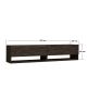 HANAH HOME TV komoda Arges, antracit - 495SSE1606