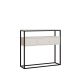 HANAH HOME Konzolni sto Guarda, bela/crna - EP3057755