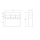 HANAH HOME Konzolni sto Guarda, bela/crna - EP3057755