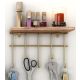 HANAH HOME Zidna polica, braon - 498HFT1103
