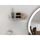 HANAH HOME Zidna polica Banyo, zlatna - 498HFT1106