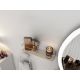 HANAH HOME Zidna polica Banyo, zlatna - 498HFT1106