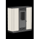 MARELI Kamin na pelet AURORA SLIM 10 air (10kW) krem - EP3020611