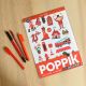 POPPIK Edukativni poster s nalepnicama Mini otkrića: Crvena boja - MIN006