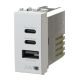 Uticnica USB CCA 20W Vimar Arke bela 4BUSB20WCCA.V19B - EP3055492