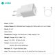 Kucni punjac Coteci iH-141 45W GaN sa PD na Type C kablom beli - EP2781513