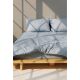 STEFAN Posteljina damast pruga 140x200cm plava - 5003p-plava