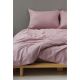 STEFAN Posteljina damast pruga 200x200cm lila - 5004p-lila