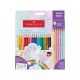 FABER CASTELL Drvene bojice1/18 grip unicorn + 6 sparkle pastel 201543 - AM201543