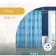 IMPORTO Zavesa za kupatilo Tropik 180x200 Rings V5 5033 - 5176