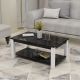 HANAH HOME Klub sto Larissa, crna/bela - 505CRL1409
