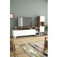 HANAH HOME TV komoda Tower, bela/braon - 505CRL1703