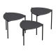 HANAH HOME Set klub stolova Lenny, antracit - 506MNR1223