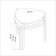 HANAH HOME Set klub stolova Lenny, antracit - 506MNR1223