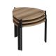 HANAH HOME Set klub stolova Lenny, braon - 506MNR1225