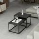 HANAH HOME Set klub stolova Leka, crna - 506MNR1232