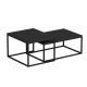 HANAH HOME Set klub stolova Leka, crna - 506MNR1232