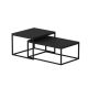 HANAH HOME Set klub stolova Leka, crna - 506MNR1232