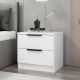 HANAH HOME Noćni ormarić Kale Plus - 7910, bela - 506MNR1505