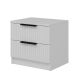 HANAH HOME Noćni ormarić Kale Plus - 7910, bela - 506MNR1505