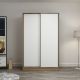 HANAH HOME Klizni ormar Kale 2314, braon/bela - 506MNR2314