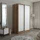 HANAH HOME Klizni ormar Kale 2314, braon/bela - 506MNR2314