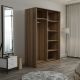 HANAH HOME Klizni ormar Kale 2314, braon/bela - 506MNR2314