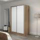HANAH HOME Klizni ormar Kale 2314, braon/bela - 506MNR2314