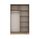 HANAH HOME Klizni ormar Kale 2314, braon/bela - 506MNR2314