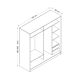 HANAH HOME Ormar Kale 3974, braon - 506MNR2532